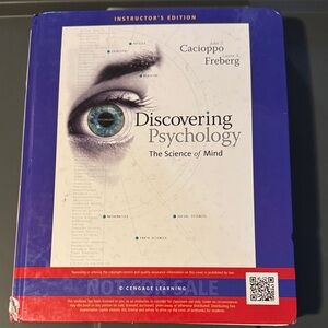 Discovering Psychology Textbook - Blue & White Cover